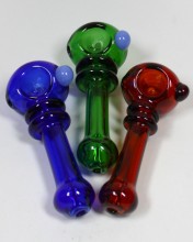 4.25'' Double Rim Color Tube Spoon Pipe