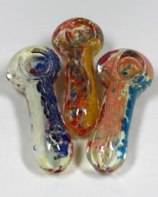 3.5'' Double Frit Design Color Glass Hand Pipe