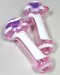 4.75'' Pink Pipe With White Striped