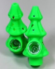 5.25'' Christmas Tree Silicone Hand Pipe