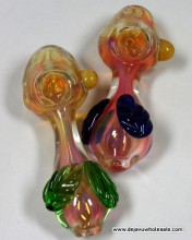 5'' Leaf With Color Changing Hand Pipe