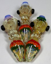 4.75'' Rasta Color Line With Double Rim Hand Pipe