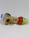 4.75'' Rasta Color Line With Double Rim Hand Pipe