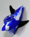 5'' Silicone Shark Hand Pipe with Replacement Glass Bowl