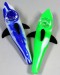 5'' Silicone Shark Hand Pipe with Replacement Glass Bowl