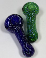 4'' Color Double Art Spoon Pipe