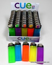 Cue Lighter Assorted Color 50 Count Tray (3"-m)