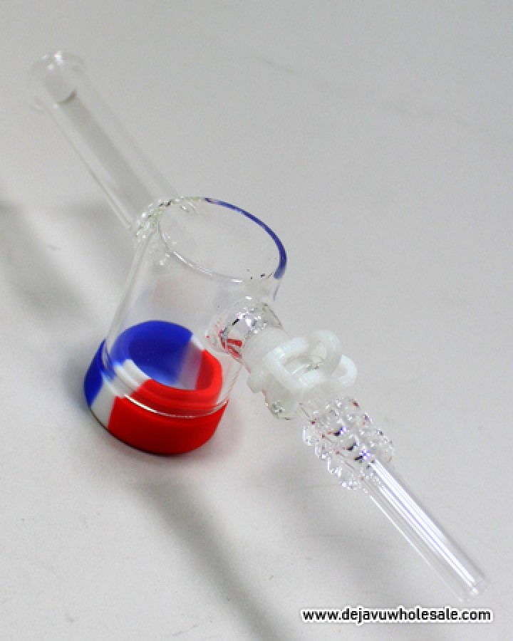 10 mm Nectar Collector with 100 Quartz Tips with Oil Reclaim Catcher