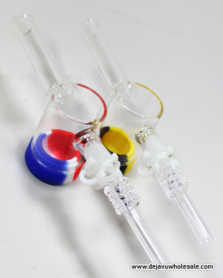 10 mm Nectar Collector with 100 Quartz Tips with Oil Reclaim Catcher