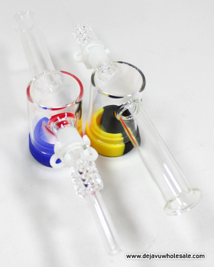 10 mm Nectar Collector with 100 Quartz Tips with Oil Reclaim Catcher