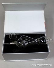 7'' Triple Recycler  510 Threaded Quartz Tips Nectar collector