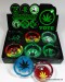 Glass Ashtray Assorted Print Design 6 Pieces Per Tray