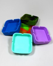 3'' x 3'' Silicone Ashtray 