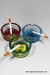 Glass Ashtray Assorted Print Design 6 Pieces Per Tray