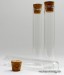 20 x 115 Clear Glass Tube with Cork Cap