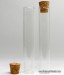 20 x 115 Clear Glass Tube with Cork Cap