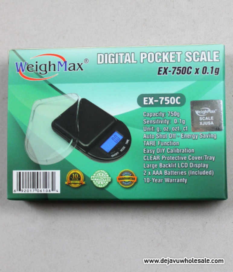 Weigh Max Digital Pocket Scale EX750C (0.1g)