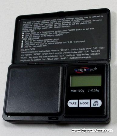 Buy American Weigh Scales MAX-100-BLK, Black Digital Pocket Scale - Mega  Depot