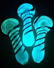 4.5'' Dichro Rotted Glow In The Dark Hand Pipe