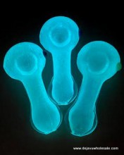 3'' Mouth Flat Glow In The Dark Spoon Pipe