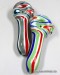 5'' High Med Zig Zag Color Art Spoon Pipe