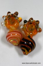 4.25'' Gold Ball Pipe With Marble (140g)