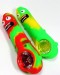 5'' Unbreakable Silicone Pickle Hand Pipe With Glass Bowl