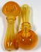 4.5'' Gold Fumed Transparent Hand Pipe