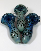4'' Color Tube Fancy Black Dot Art Hand Pipe