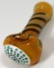 3.5'' Color Head Dot Join With Dichro Rotted Color Changing Spoon Pipe