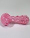 4.75'' Multi Marbles With White Color Line Rotted Art Pink Hand Pipe