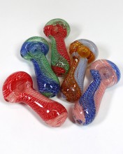 4'' Multi Color Tusting Art Fancy Hand Pipe