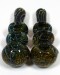 5.75'' Triple Bowl Dark Frit Color Hand Pipe