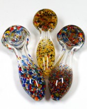 4'' Assorted Color Dots Spoon Pipe (60g)
