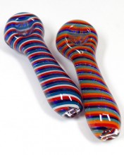 4.75'' Spiral Striped Multi Color Hand Pipe