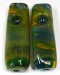 4.25'' Square Double Glass Fancy Hand Pipe