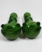 5'' Double Glass With Leaf Art Design Smoking Had Pipe