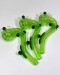 6'' Smoke Transparent Green Leaf Sherlock Pipe