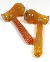 5.75'' Gold Fumed Hammer Hand Pipe