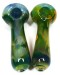 4.5'' Double Glass Art Spoon Pipe