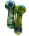 4.5'' Double Glass Art Spoon Pipe