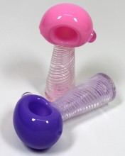4.5'' Milky Slime Head Standing Hand Pipe 