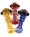 5'' Double Rim Frit Art With Rasta Color Head