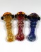 5'' Double Rim Frit Art With Rasta Color Head
