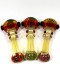 5'' Double Rim Rasta Colored Head Spoon Pipe