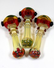 5'' Double Rim Rasta Colored Head Spoon Pipe
