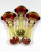 5'' Double Rim Rasta Colored Head Spoon Pipe