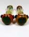 5'' Double Rim Rasta Colored Head Spoon Pipe