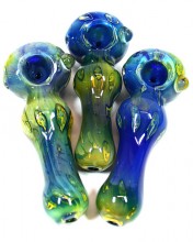 5'' Double Glass Art Design Head Hand Pipe 150g