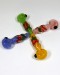 3.5'' Full Body Twisted With Frit Hand Pipe